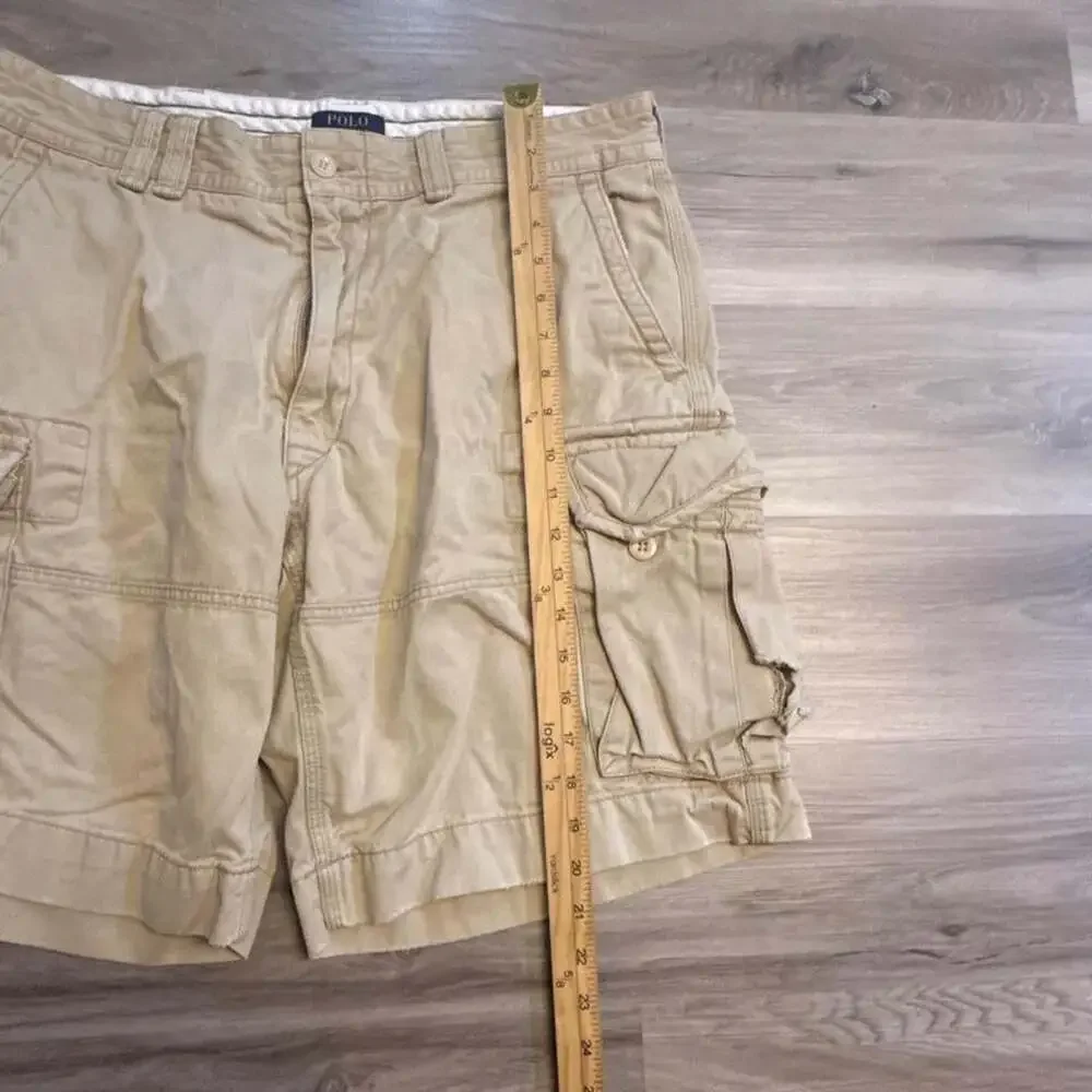 Polo Ralph Lauren Khaki Cargo Chino Shorts Size 36